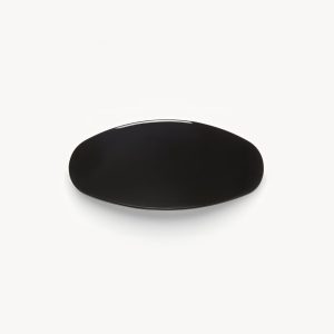 Jumbo Oval Barrette in Black