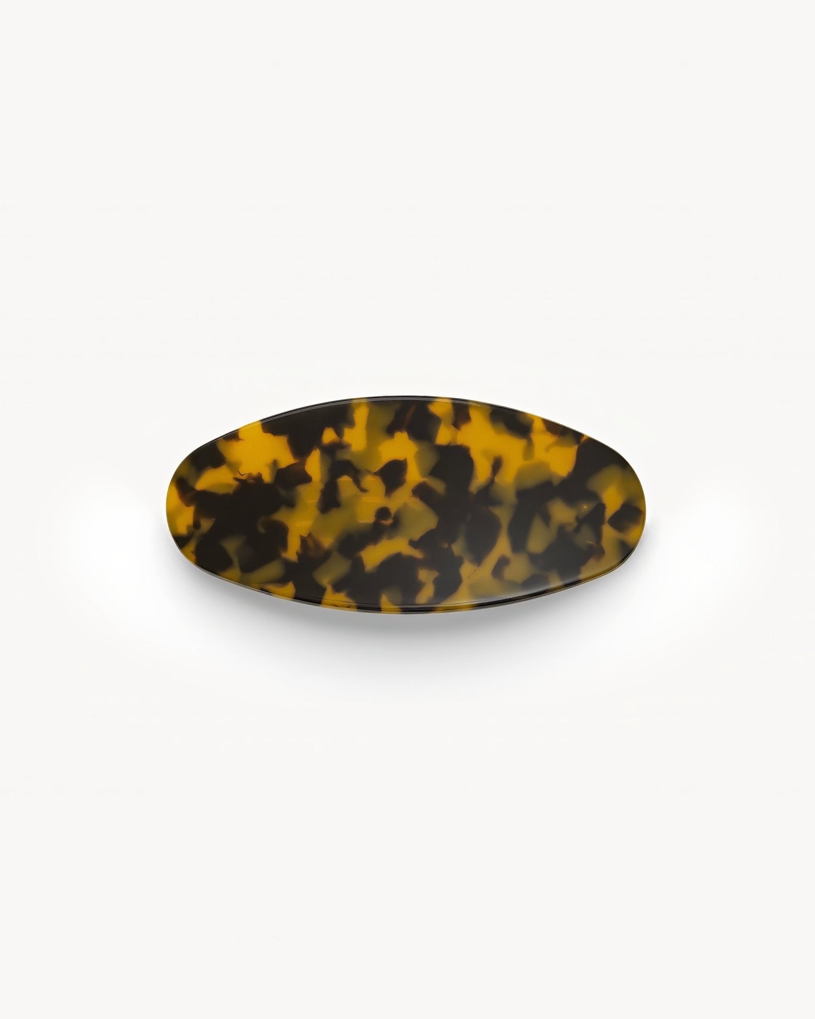 Jumbo Oval Barrette in Classic Tortoise