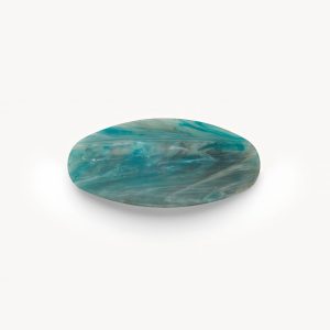 Jumbo Oval Barrette in Jadeite