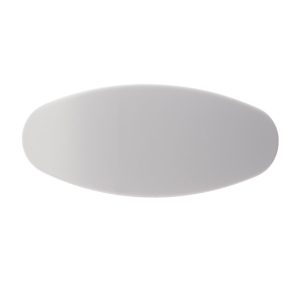 Jumbo Oval Barrette in Light Grey