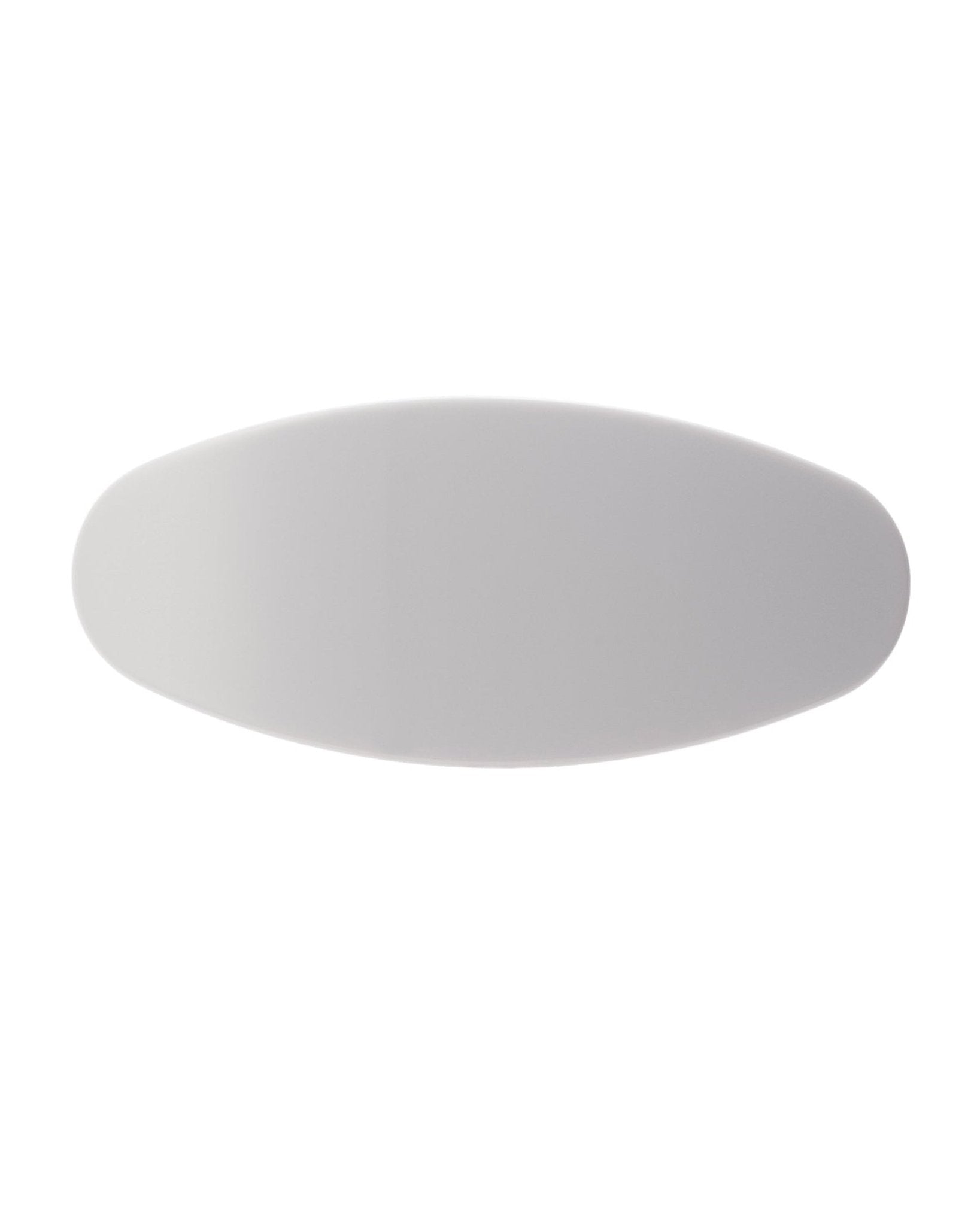 Jumbo Oval Barrette in Light Grey