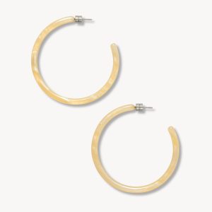 Large Hoops in Citrine