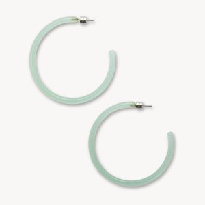 Large Hoops in Sea Glass