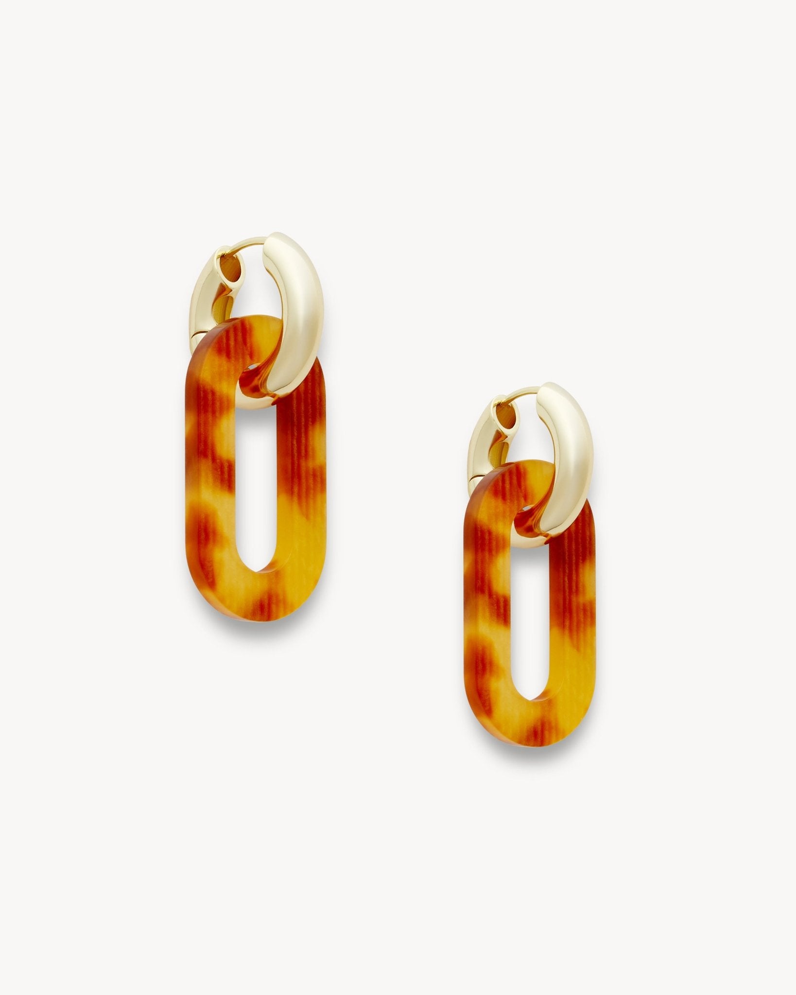 Chunky Link Charms in Light Tortoise Stripe - Image 2