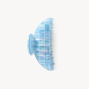 Midi Heirloom Claw in Blue Shell Checker