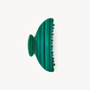 Midi Heirloom Claw in Malachite