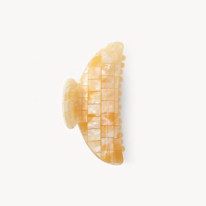 Midi Heirloom Claw in Sea Shell Checker