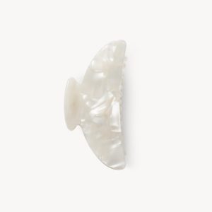 Midi Heirloom Claw in White Shell