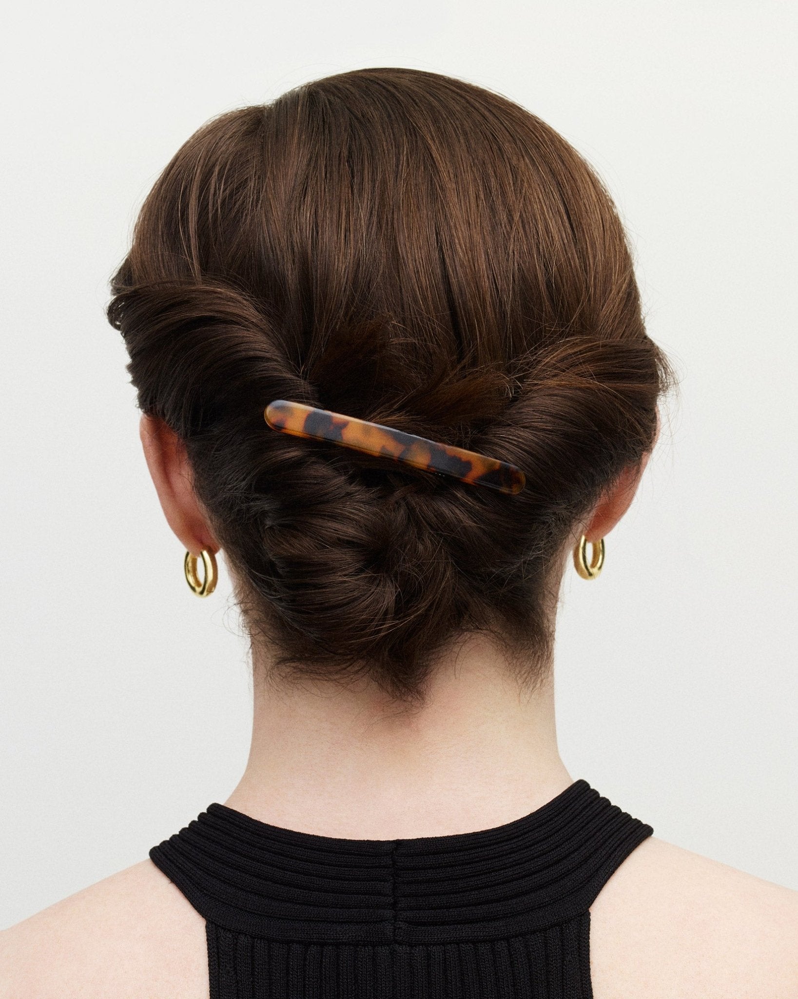 Midi Paris Barrette in Horn - Image 3