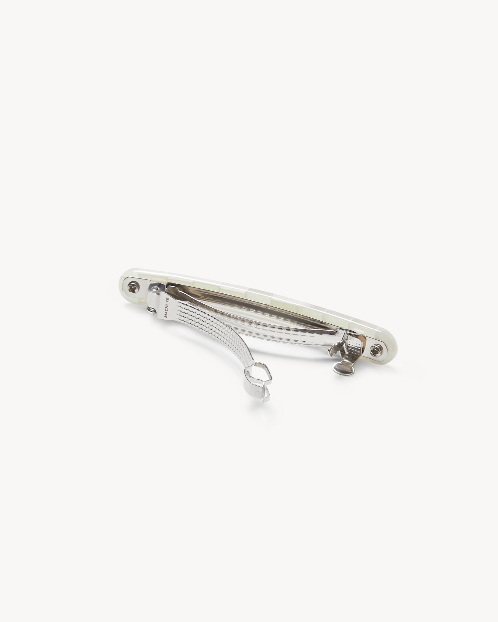 Midi Paris Barrette in Opalite Shell Checker - Image 2