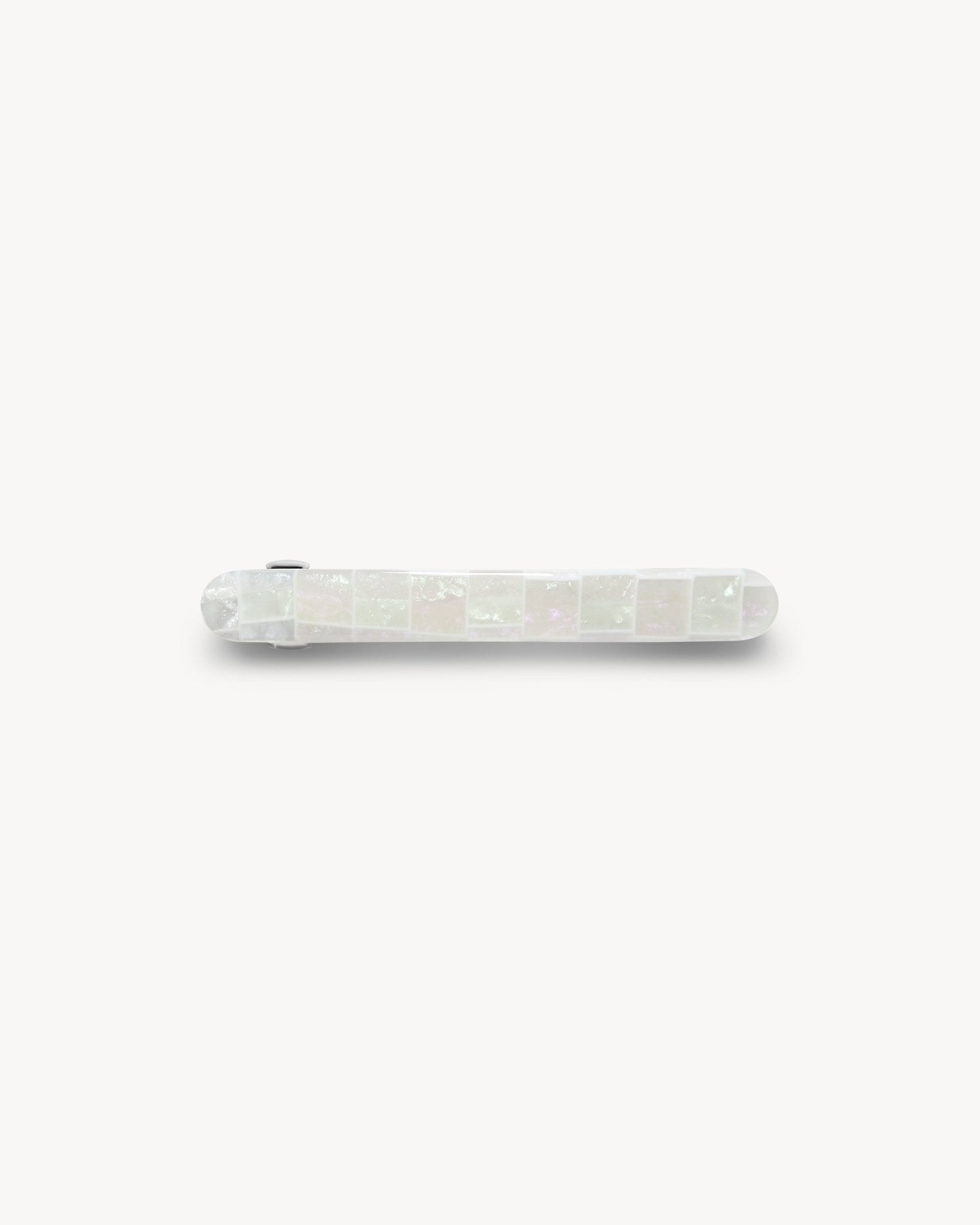 Midi Paris Barrette in Opalite Shell Checker