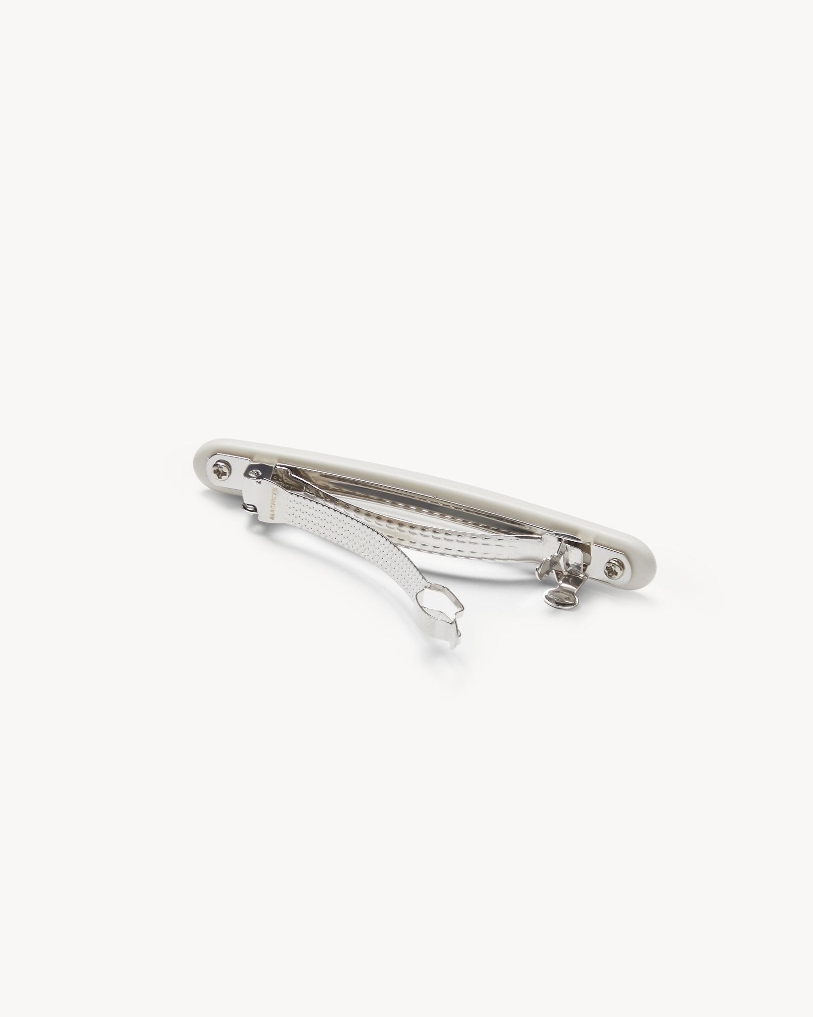 Midi Paris Barrette in White Matte - Image 2