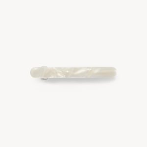 Midi Paris Barrette in White Shell
