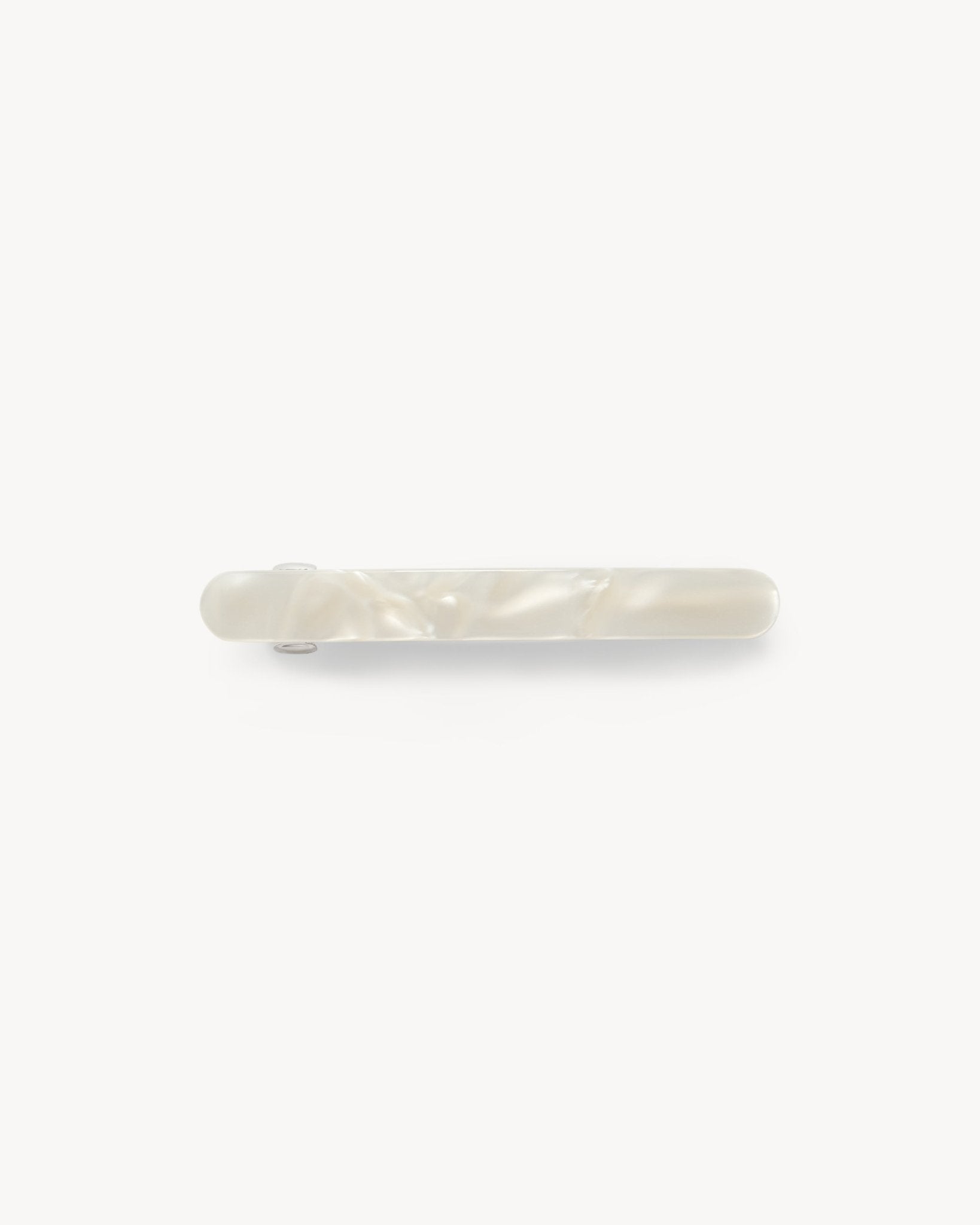 Midi Paris Barrette in White Shell