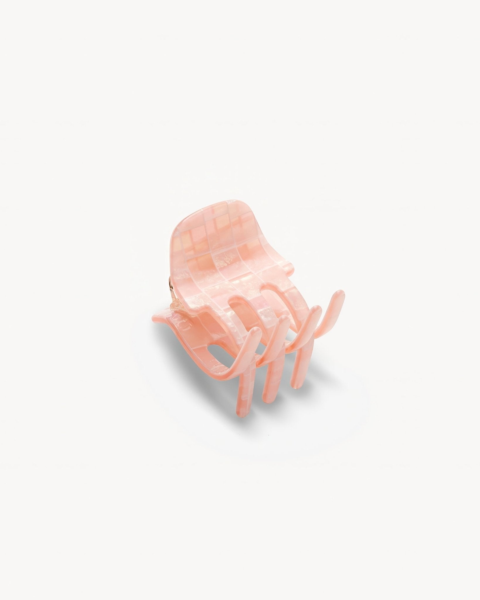 Mini Claw in Apricot Shell Checker - Image 3