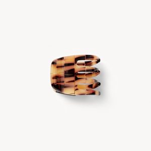 Mini Claw in Blonde Checker