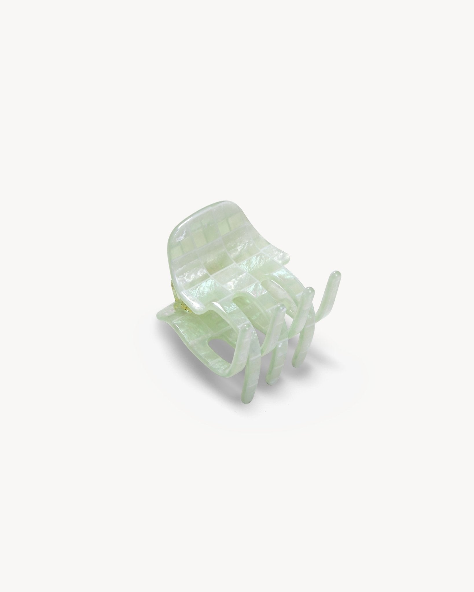 Mini Claw in Mint Shell Checker - Image 2