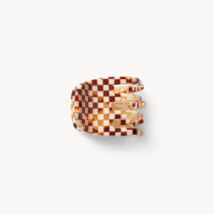 Mini Claw in Tortoise Checker