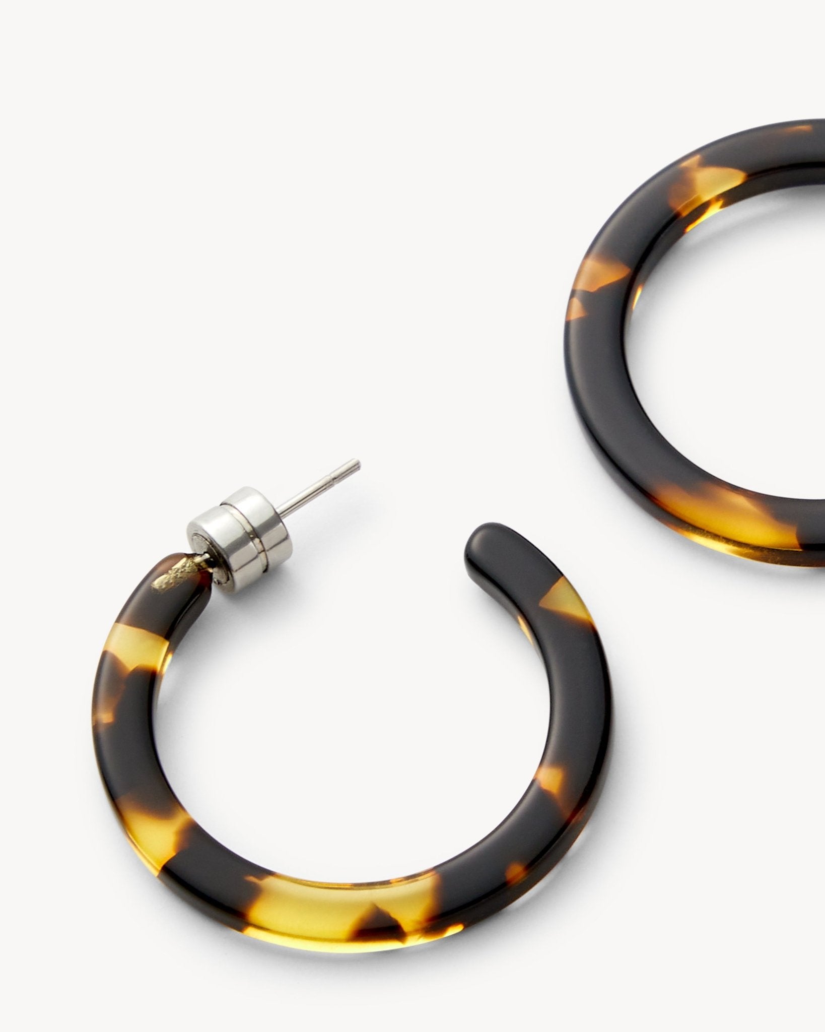 Mini Hoops in Dark Tortoise - Image 2