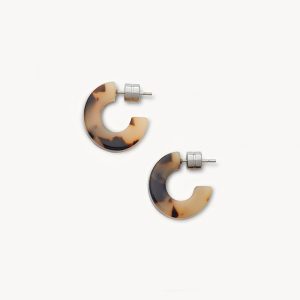 Muse Hoops in Blonde Tortoise