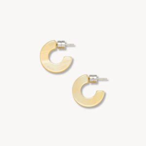 Muse Hoops in Citrine