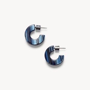 Muse Hoops in Indigo