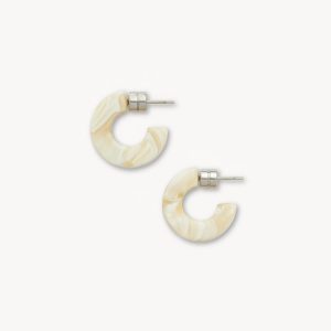 Muse Hoops in Ivory