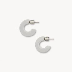Muse Hoops in Light Grey