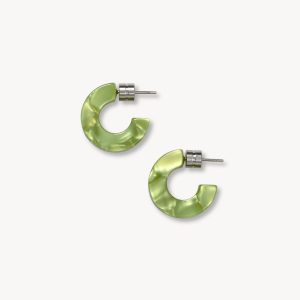 Muse Hoops in Pistachio