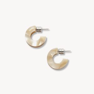 Muse Hoops in Sand Shell