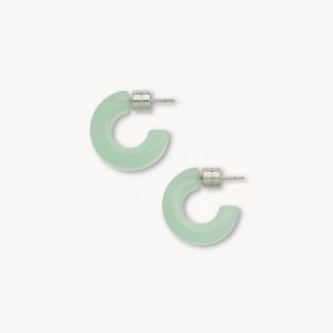 Muse Hoops in Sea Glass