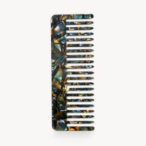 No. 2 Comb in Green Tortoise