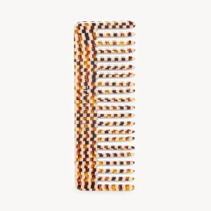 No. 2 Comb in Tortoise Checker