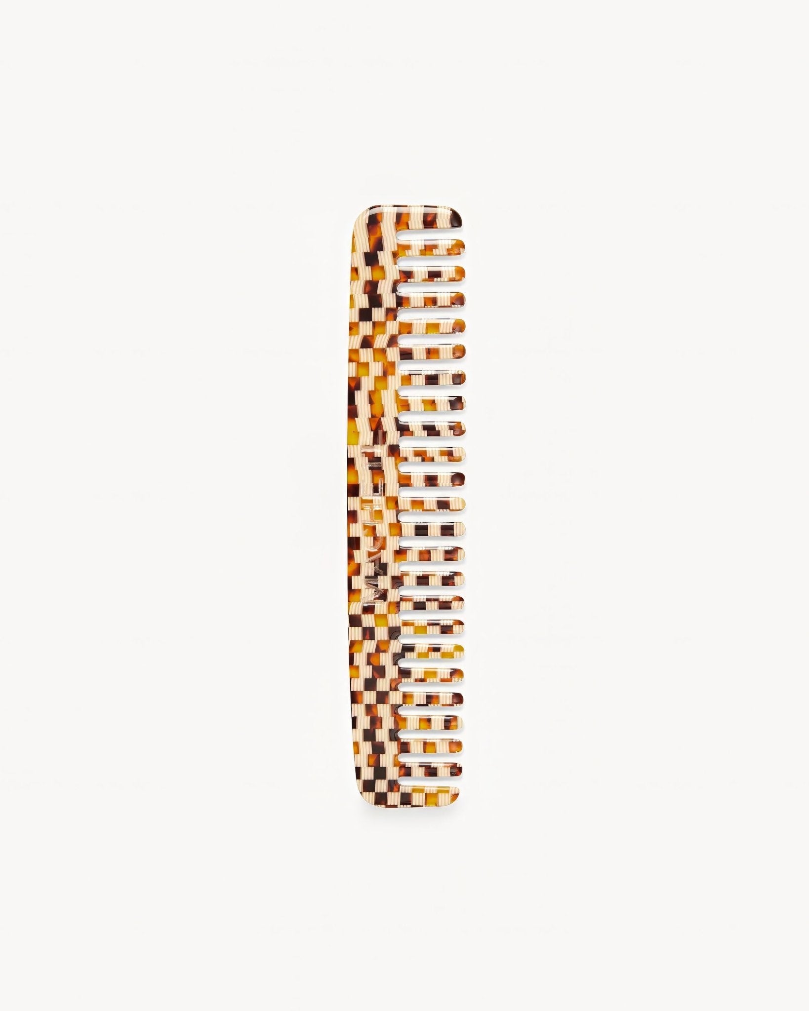 No. 3 Comb in Tortoise Checker