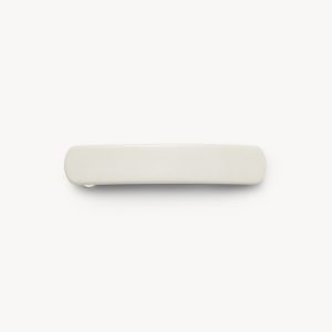 No. 3 Heirloom Barrette in Light Grey Matte