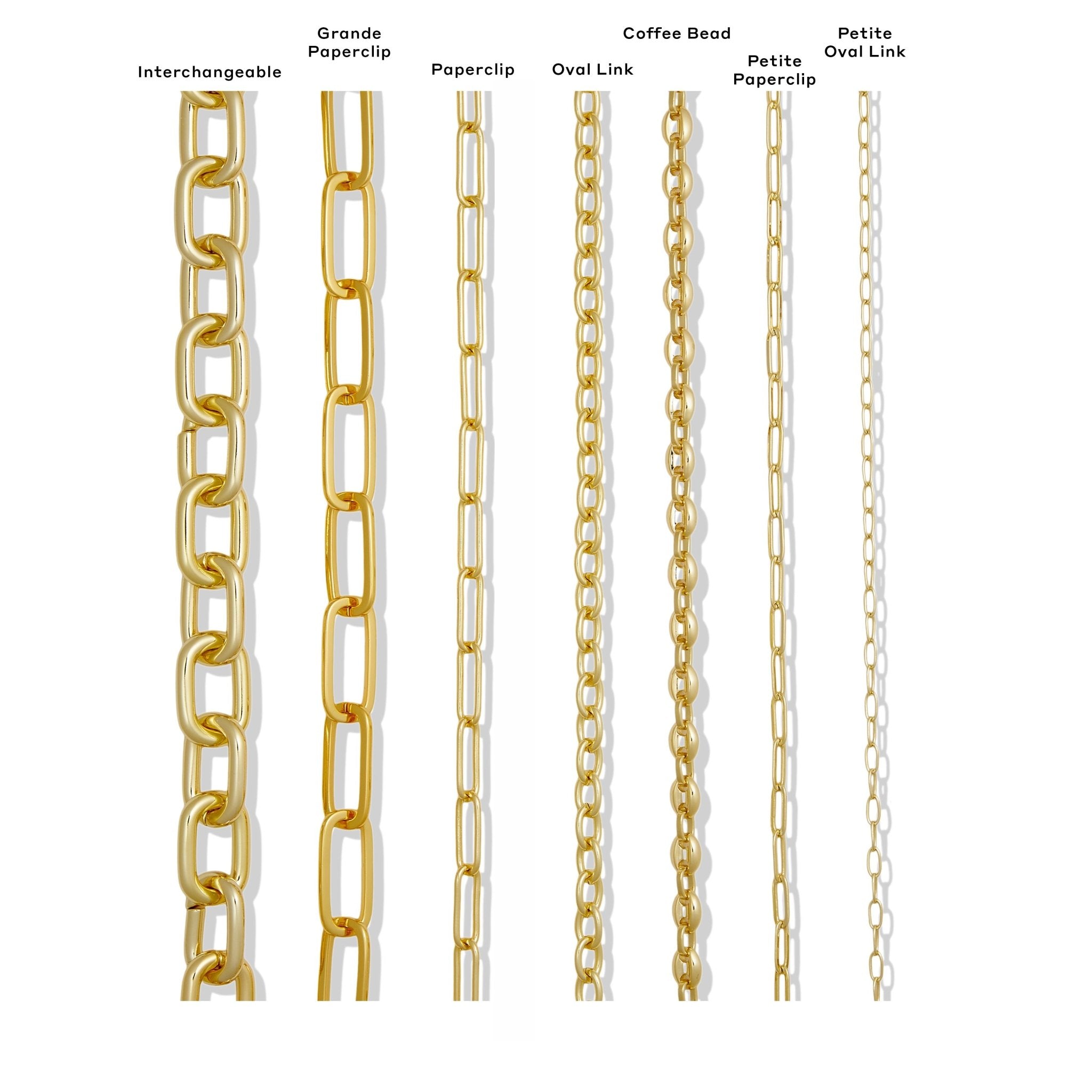 Paperclip Chain Layered Necklace in Mixed Metals - Image 2