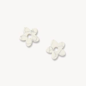 Petite Flower Charms in Marble