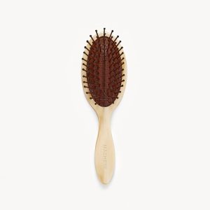 Travel Detangling Hair Brush in Alabaster