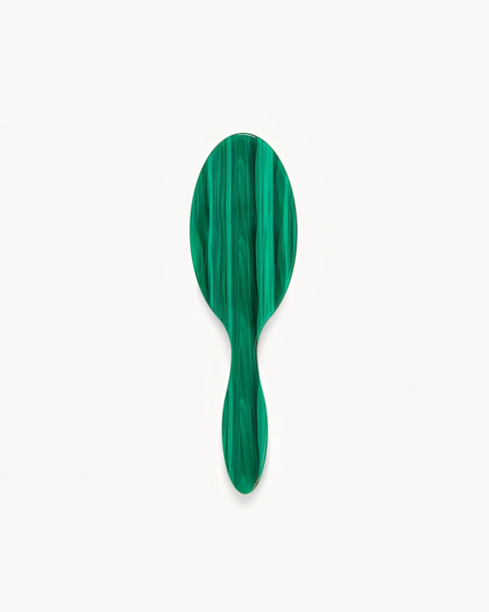 Travel Detangling Hair Brush in Malachite - Image 3