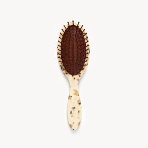 Travel Detangling Hair Brush in Terrazzo