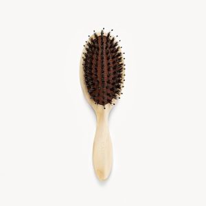 Travel Hair Brush in Alabaster
