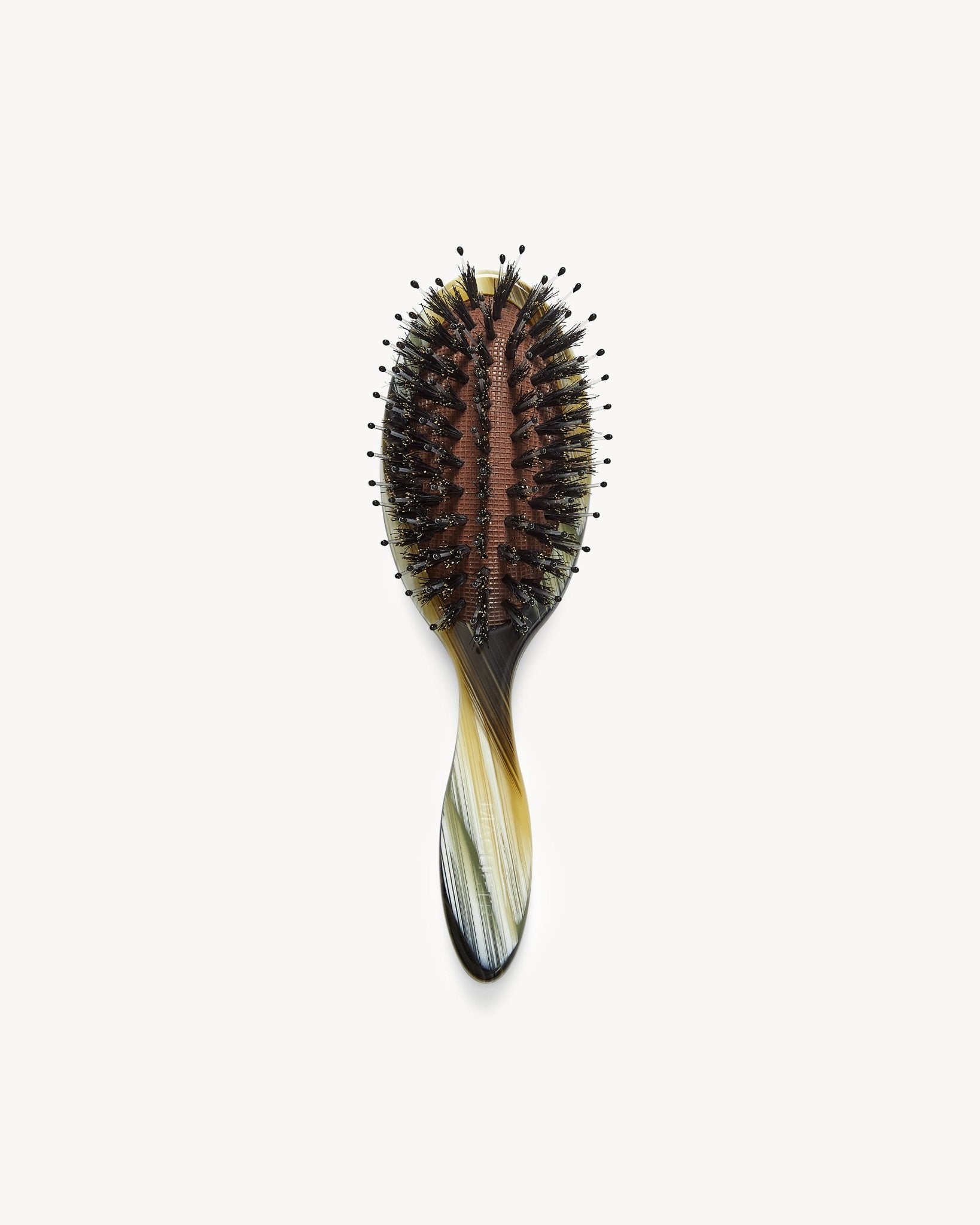 Travel Hair Brush in Horn