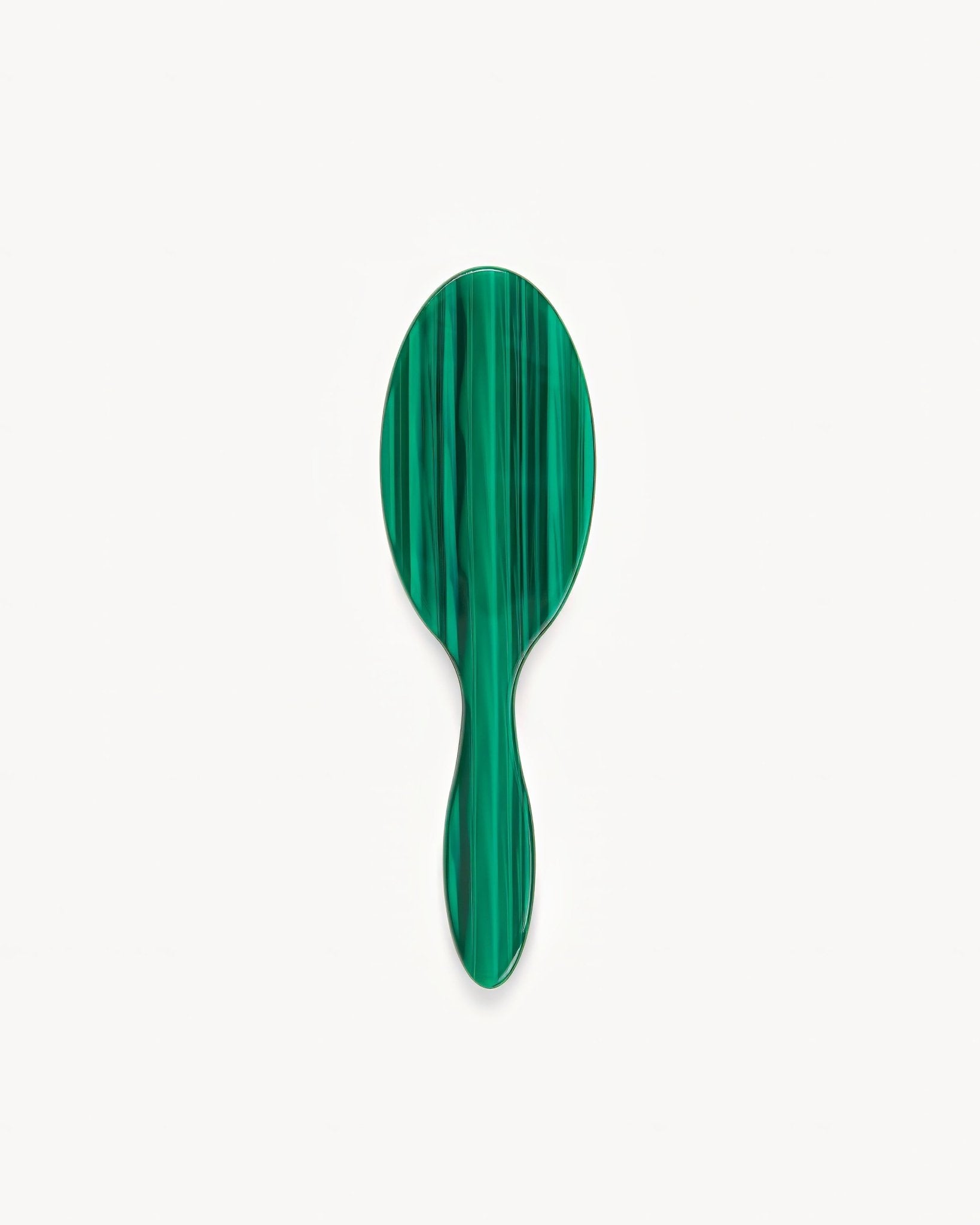 Travel Hair Brush in Malachite - Image 3