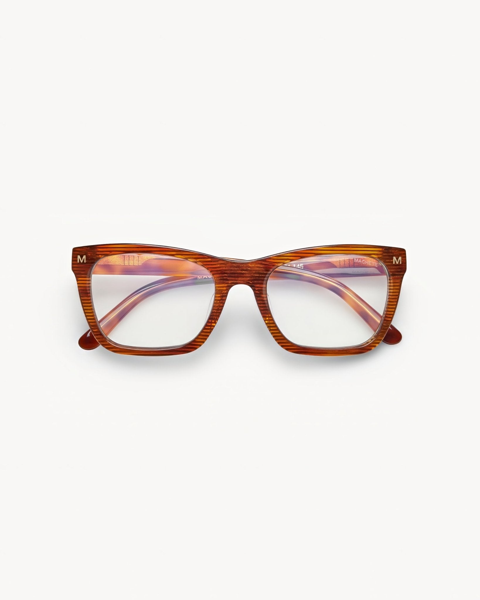 Classic Glasses in Dark Tortoise Stripe
