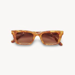 Ruby Sunglasses in Light Tortoise Stripe