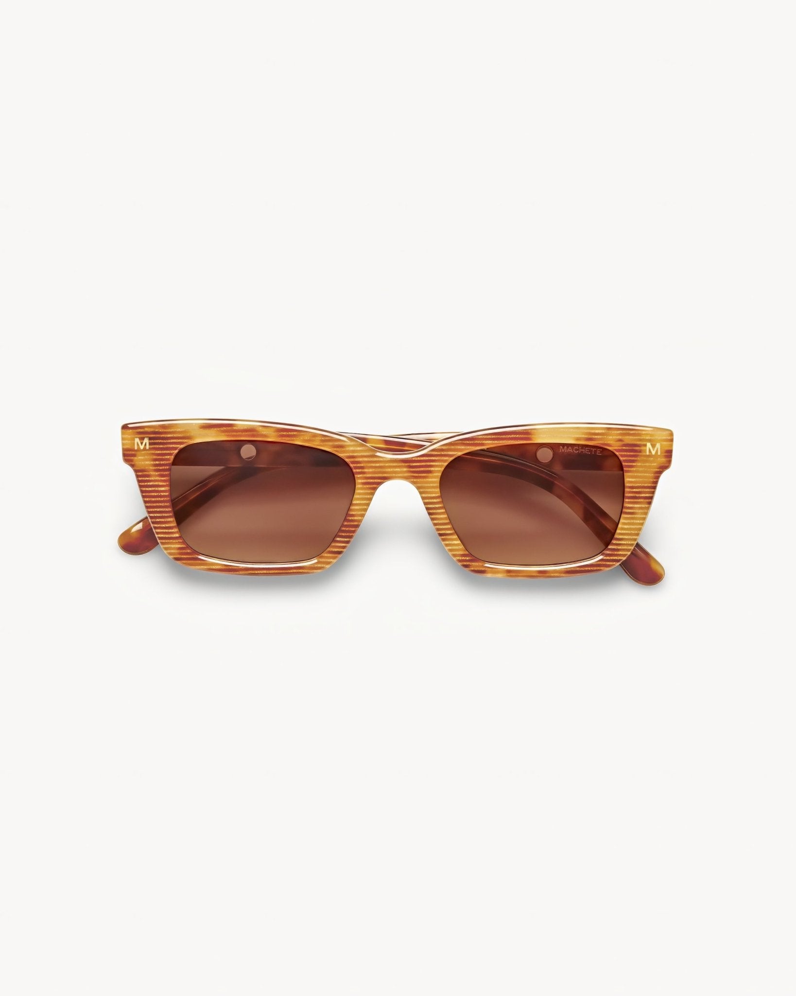 Ruby Sunglasses in Light Tortoise Stripe
