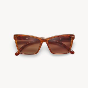 Sally Sunglasses in Dark Tortoise Stripe