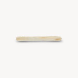 Slim Paris Barrette in Alabaster