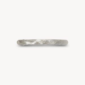 Slim Paris Barrette in Grey Shell