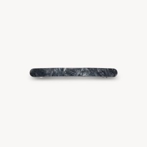 Slim Paris Barrette in Obsidian
